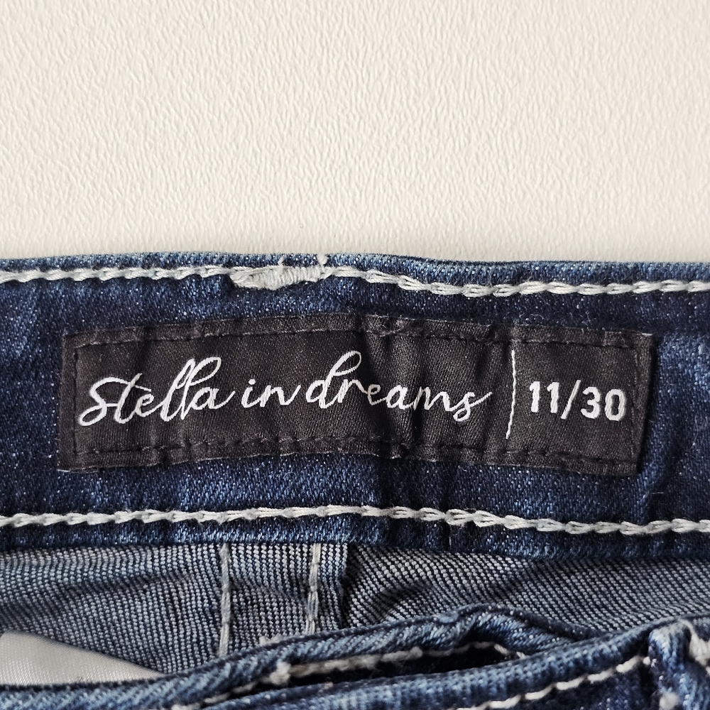 Stella in Dreams Bootcut Jeans 11/30 Mid Rise Embellished Western Y2K Bling - Picture 7 of 16